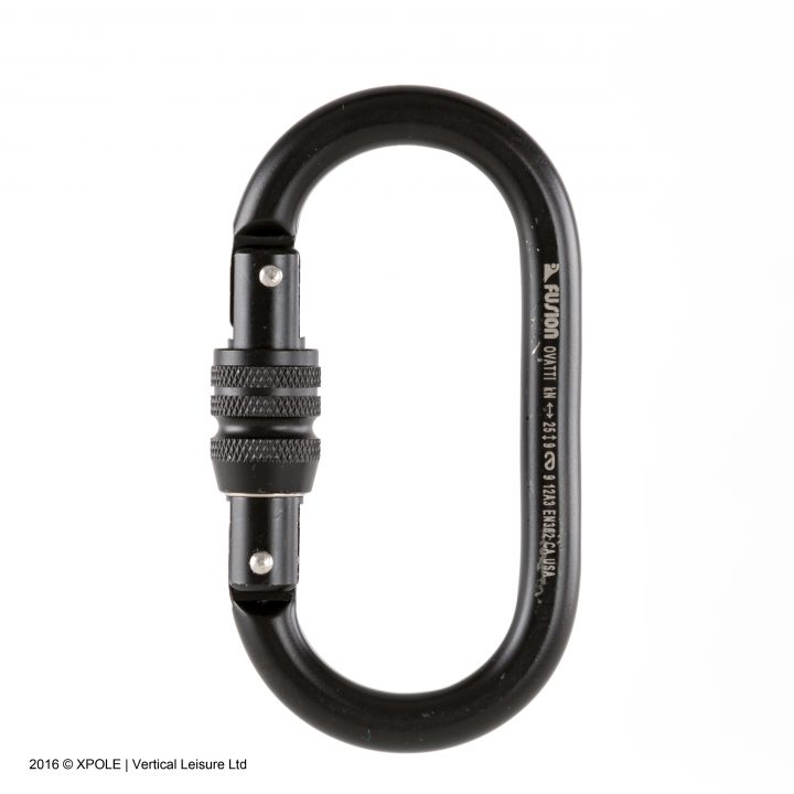 Carabiner MBS 25kN Black XPOLE US